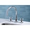 Kingston Brass KS8721DXLS Widespread Kitchen Faucet, Polished Chrome KS8721DXLS - alternate 5